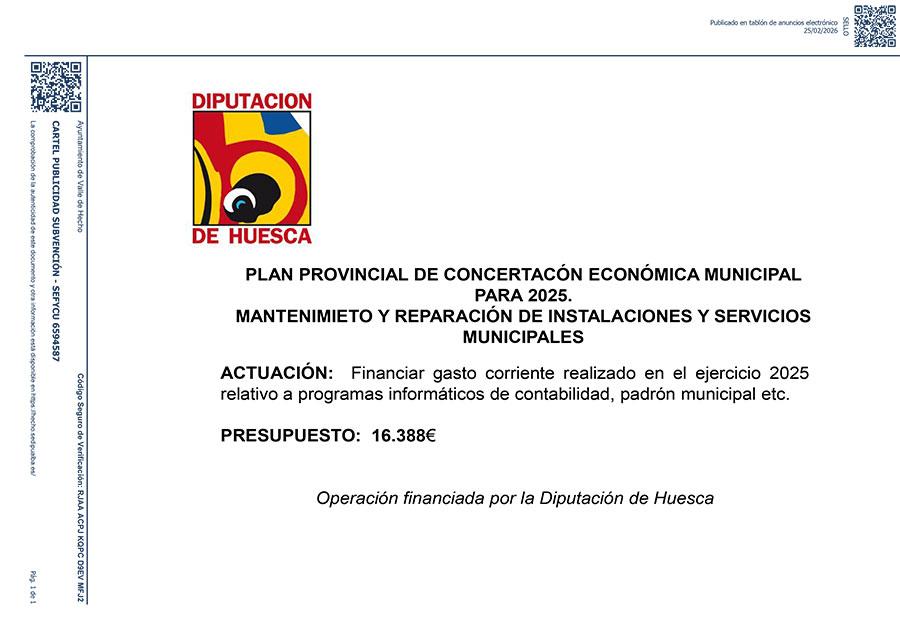 Imagen Plan provincial de concertación económica municipal para 2025